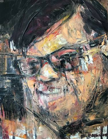 Print of Expressionism Portrait Paintings by Kanit Boonwit