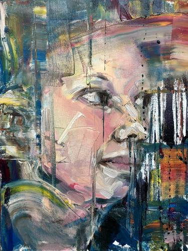 Print of Expressionism Portrait Paintings by Kanit Boonwit