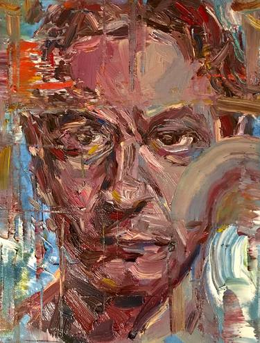Original Expressionism Portrait Paintings by Kanit Boonwit