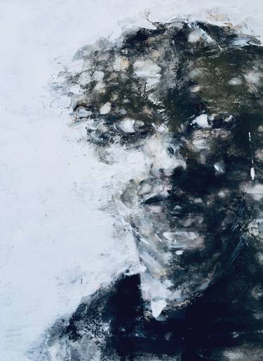 Original Abstract Expressionism Portrait Paintings by Kanit Boonwit