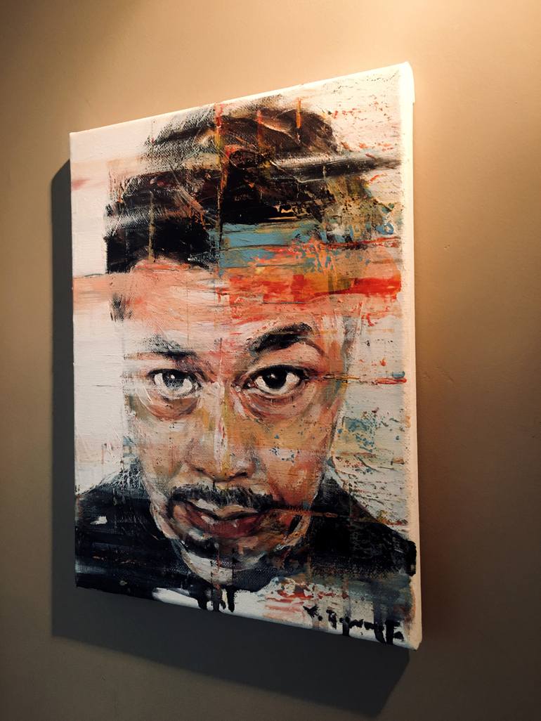 Original Portrait Painting by Kanit Boonwit