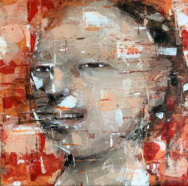 Original Expressionism Portrait Paintings by Kanit Boonwit