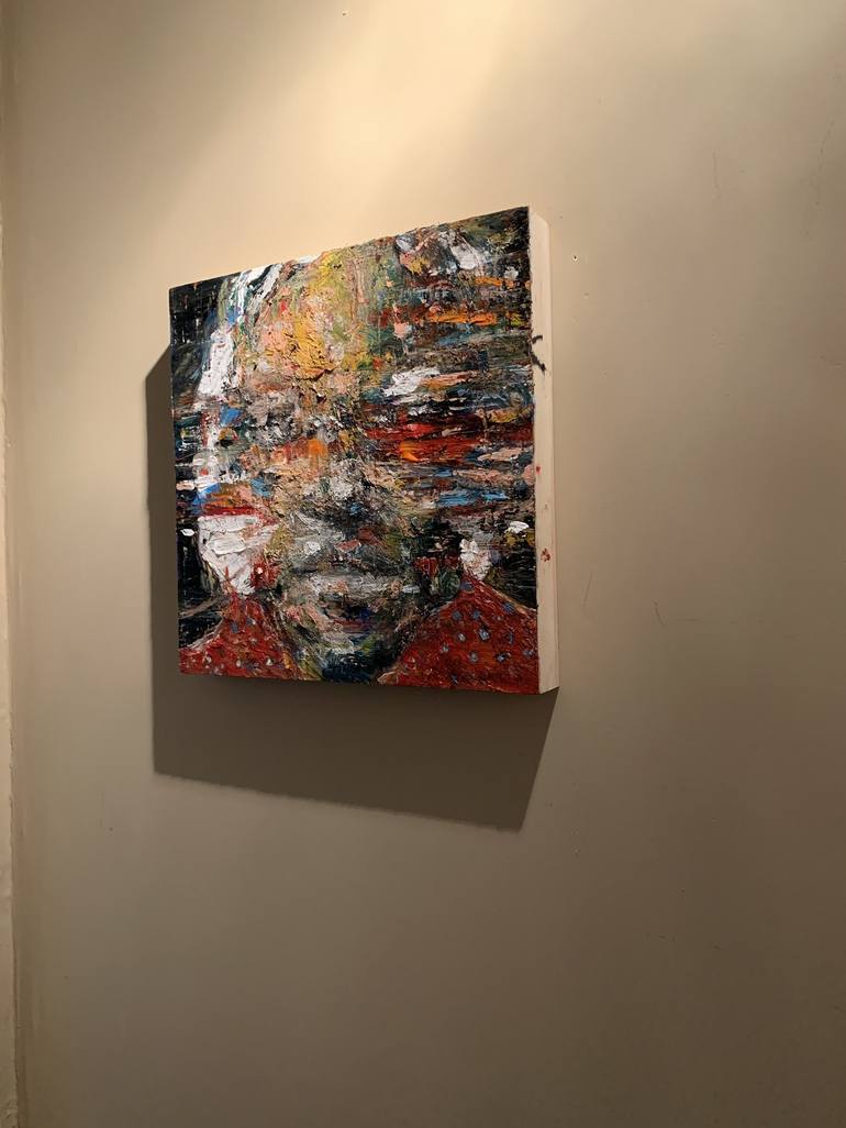 Original Abstract Portrait Painting by Kanit Boonwit