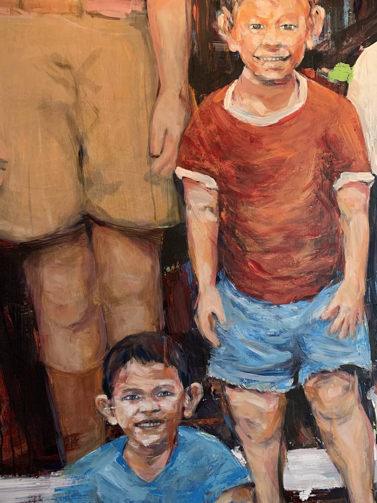 Original Figurative People Painting by Kanit Boonwit