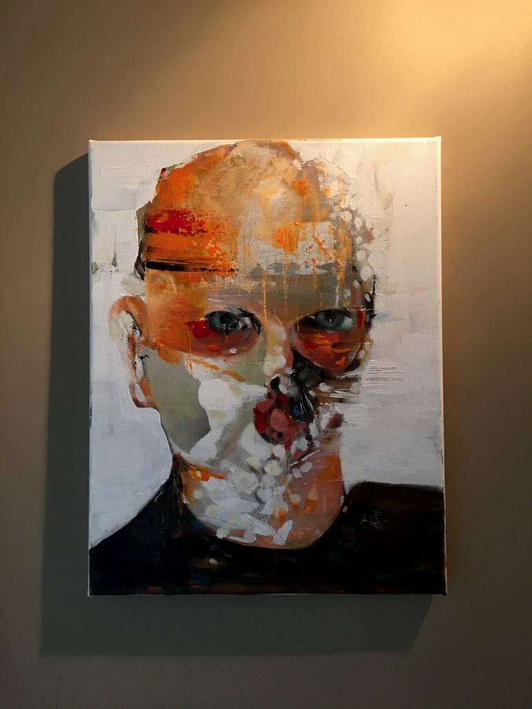 Original Portrait Painting by Kanit Boonwit