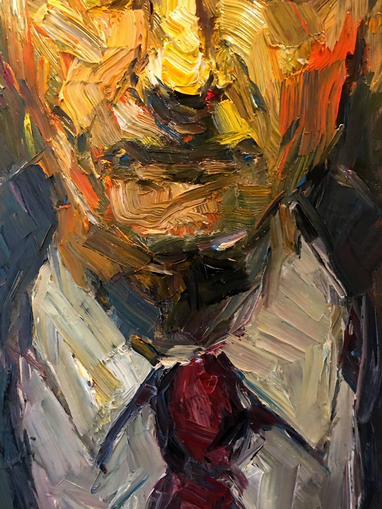 Original Portrait Painting by Kanit Boonwit