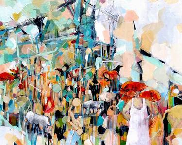 Original Abstract Paintings by Kanit Boonwit