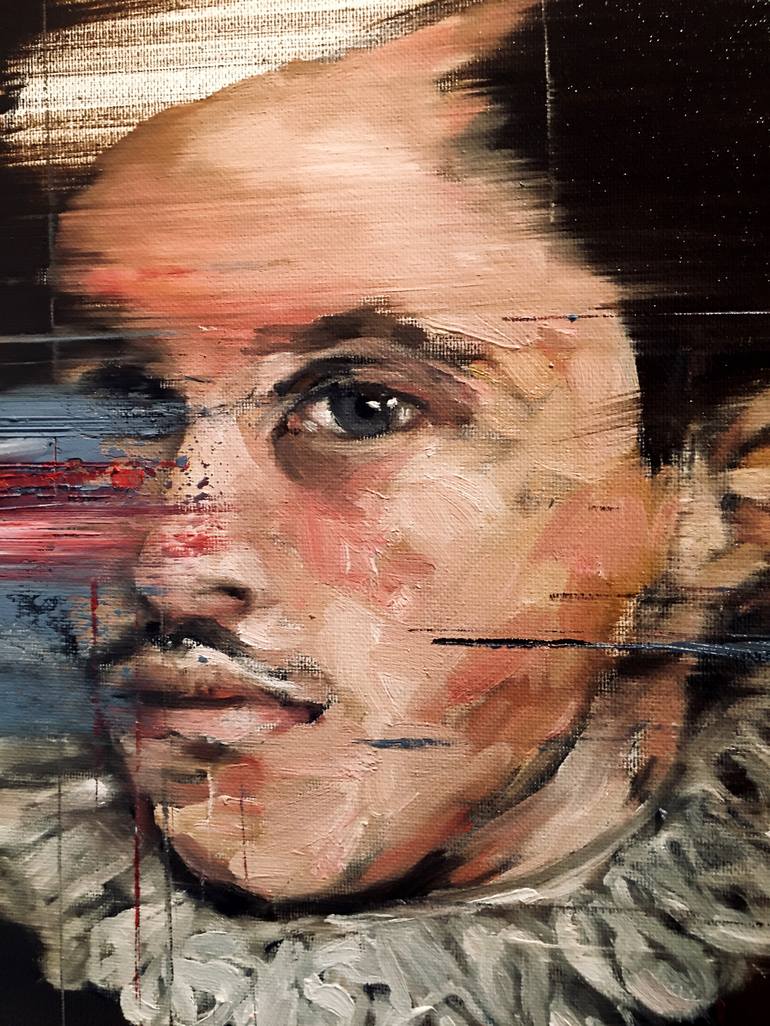 Original Portrait Painting by Kanit Boonwit