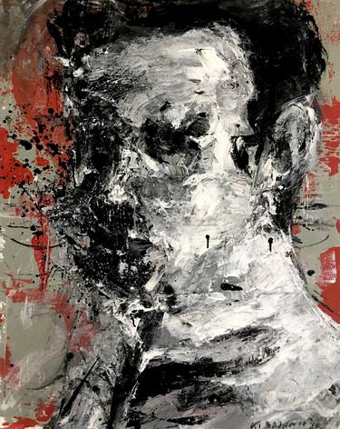 Original Abstract Portrait Paintings by Kanit Boonwit