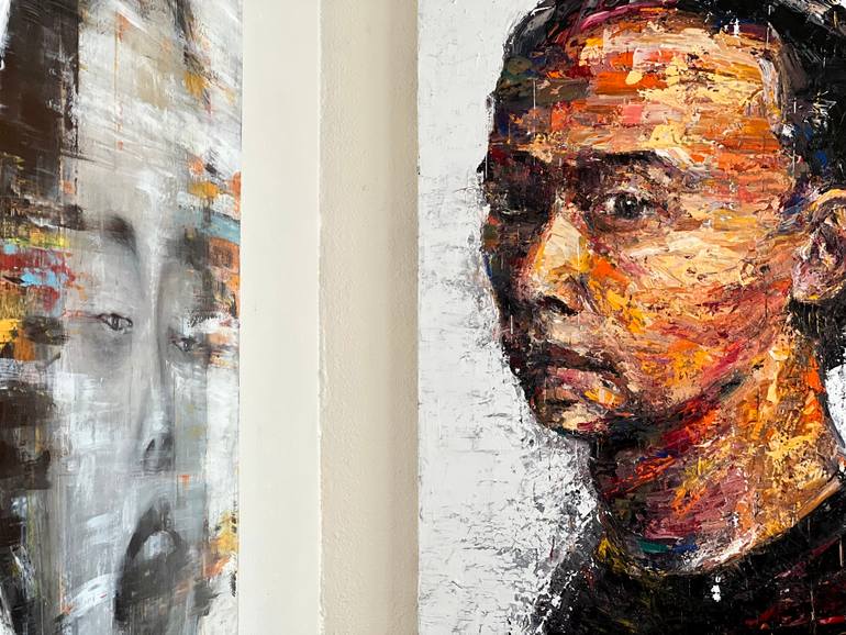 Original Expressionism People Painting by Kanit Boonwit