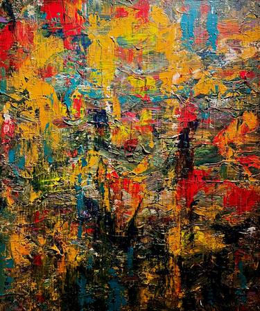 Original Abstract Expressionism Abstract Paintings by Kanit Boonwit