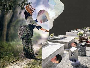 Print of Surrealism Mortality Collage by Berni Stephanus