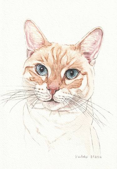 Print of Figurative Cats Drawings by Lilla Varhelyi