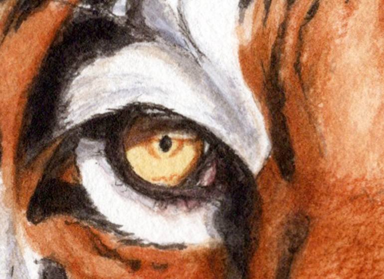 Original Figurative Cats Drawing by Lilla Varhelyi