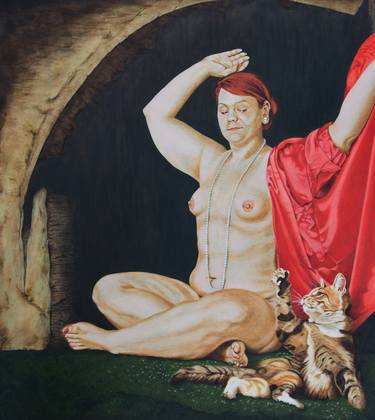 Original Realism Nude Paintings by Lilla Varhelyi