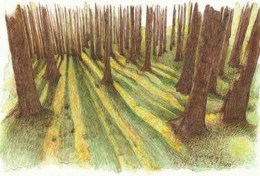 Print of Tree Paintings by Lilla Varhelyi