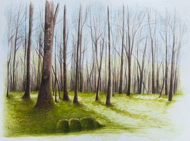 Print of Figurative Tree Paintings by Lilla Varhelyi