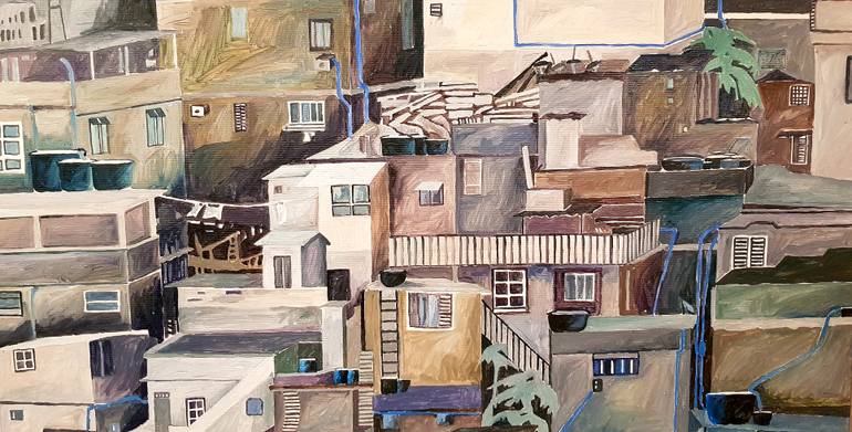 Original Figurative Architecture Painting by Gordana MešTrović