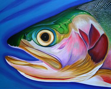 Print of Realism Fish Paintings by Jon Howlett