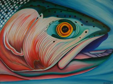 Print of Realism Fish Paintings by Jon Howlett