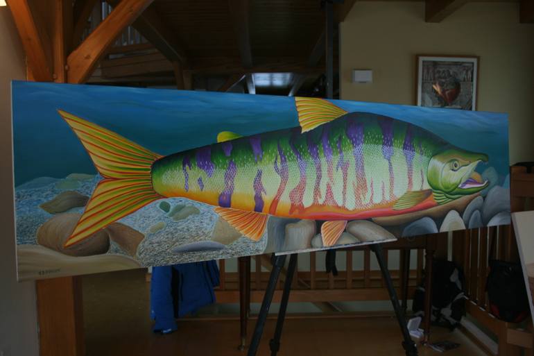 Original Documentary Animal Painting by Jon Howlett