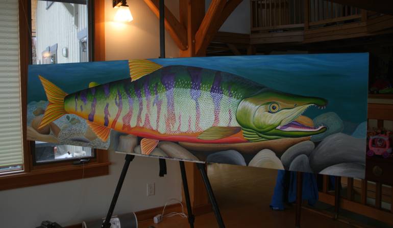 Original Documentary Animal Painting by Jon Howlett