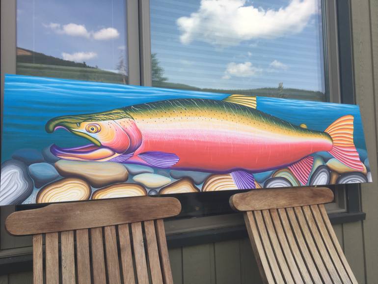 Original Fine Art Fish Painting by Jon Howlett