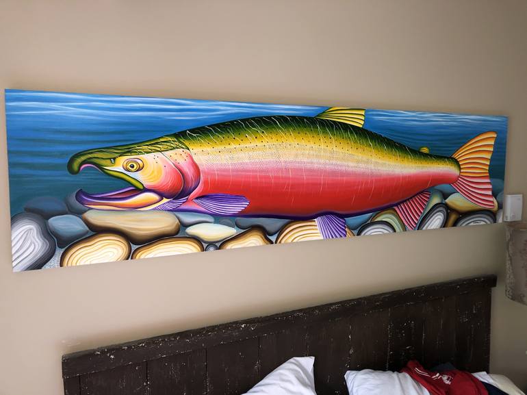 Original Fine Art Fish Painting by Jon Howlett