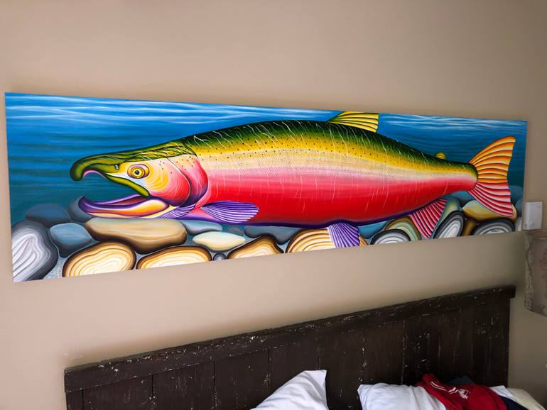 Original Fine Art Fish Painting by Jon Howlett