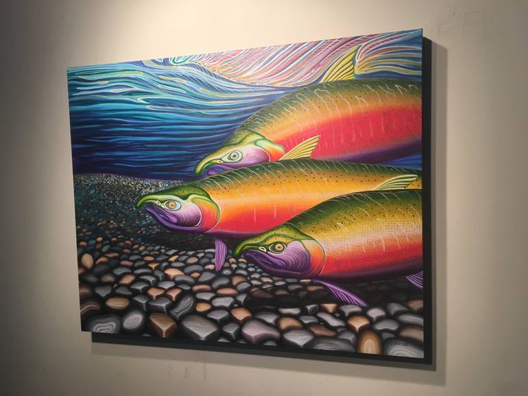 Original Fish Painting by Jon Howlett