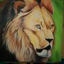 Lion portrait. acrylic on canvas