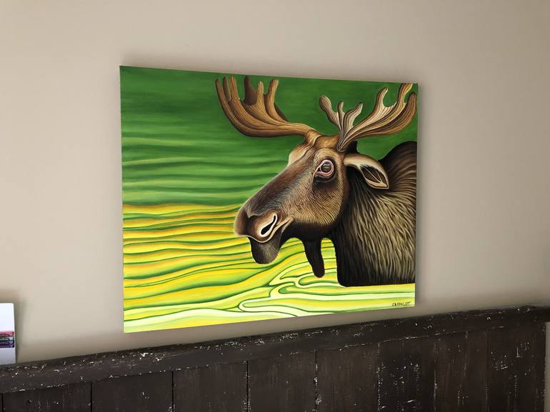 Original Fine Art Animal Painting by Jon Howlett