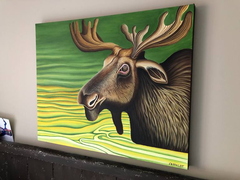 Original Fine Art Animal Painting by Jon Howlett