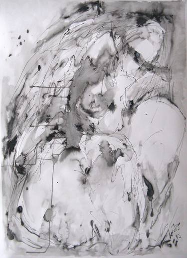 Print of Abstract Expressionism Love Drawings by Marija Djuric