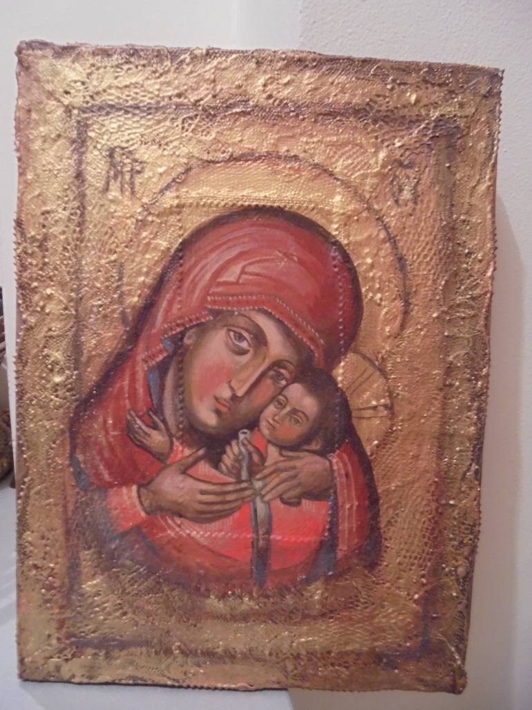 Original Documentary Religion Painting by Marija Djuric