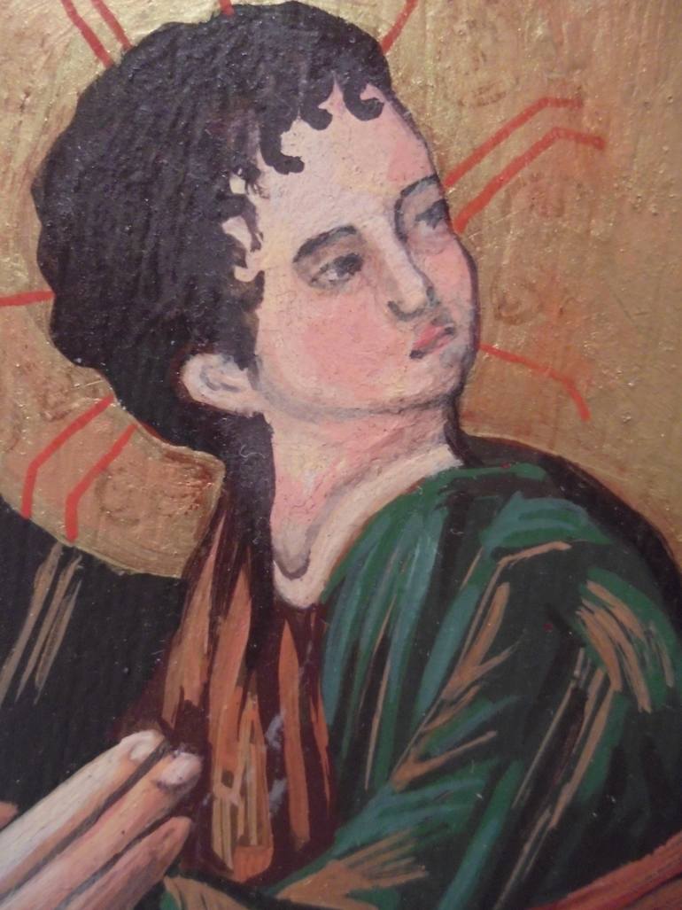 Original Figurative Religion Painting by Marija Djuric