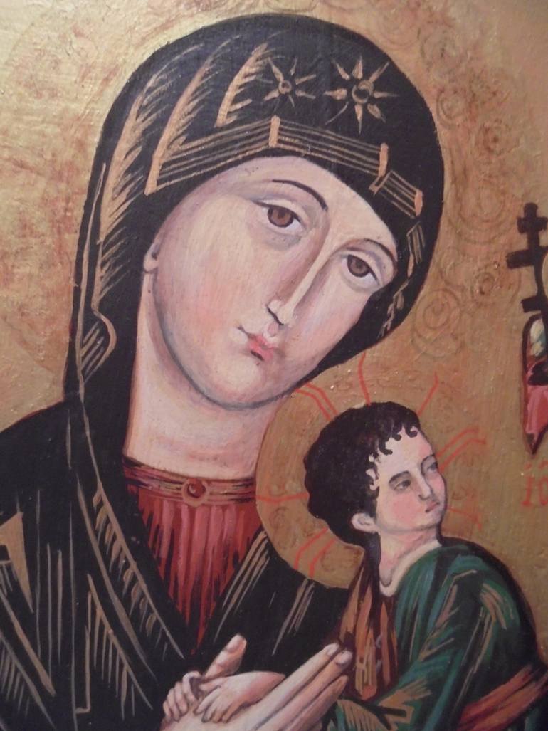 Original Figurative Religion Painting by Marija Djuric
