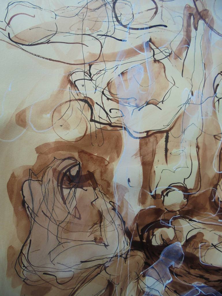Original Expressionism Health & Beauty Drawing by Marija Djuric