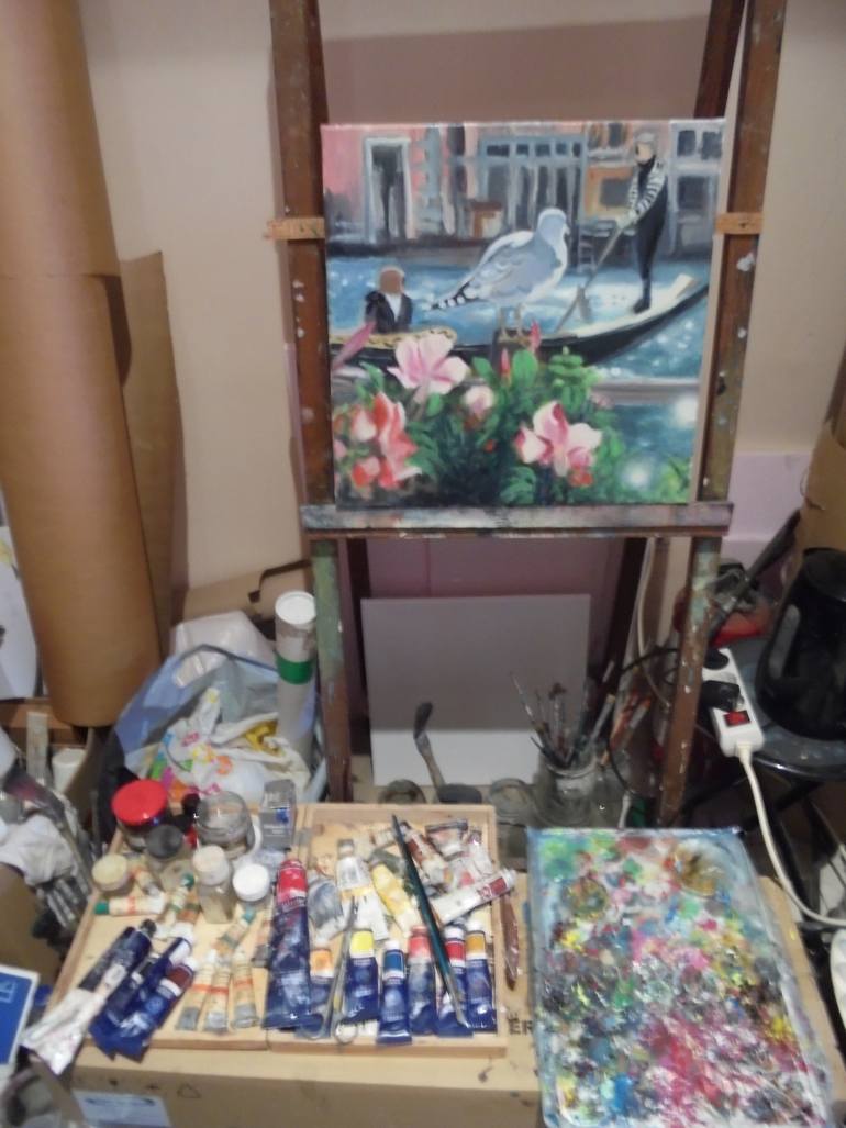 Original Documentary Outer Space Painting by Marija Djuric