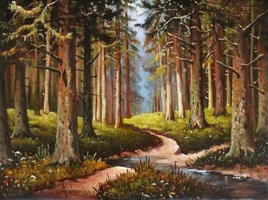 Original Realism Landscape Paintings by Dusan Vukovic