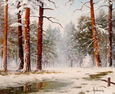 Original Realism Landscape Paintings by Dusan Vukovic