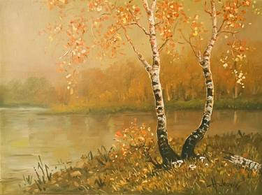 Original Fine Art Landscape Paintings by Dusan Vukovic