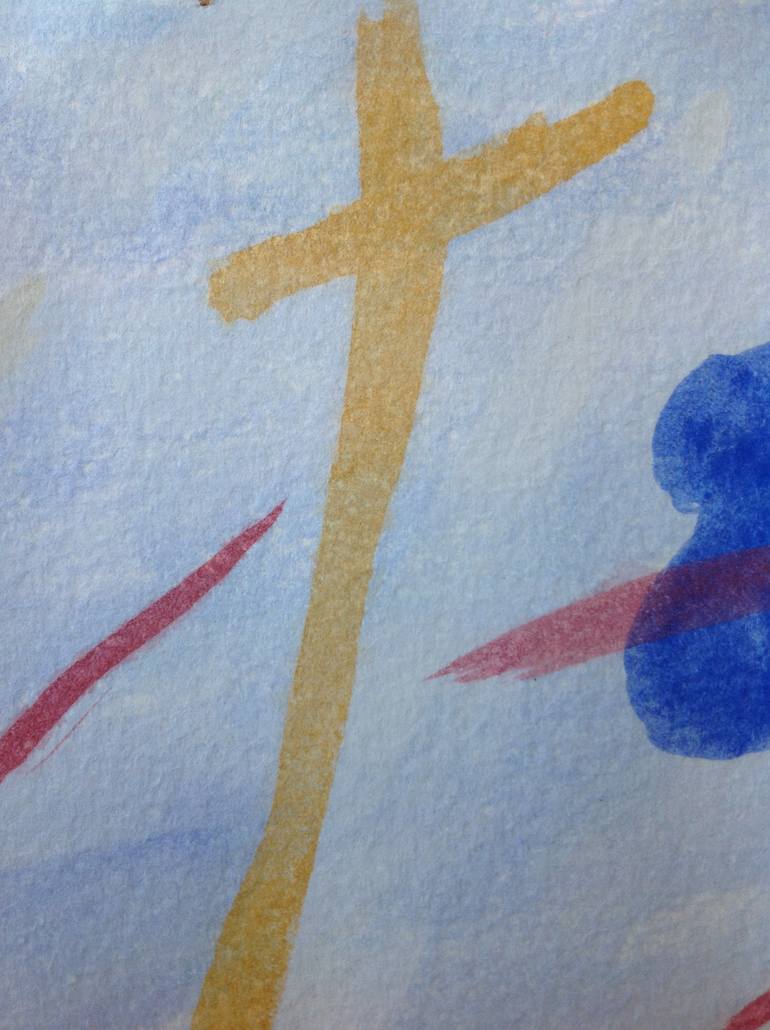 Original Abstract Expressionism Religion Painting by Muyiwa Osifuye