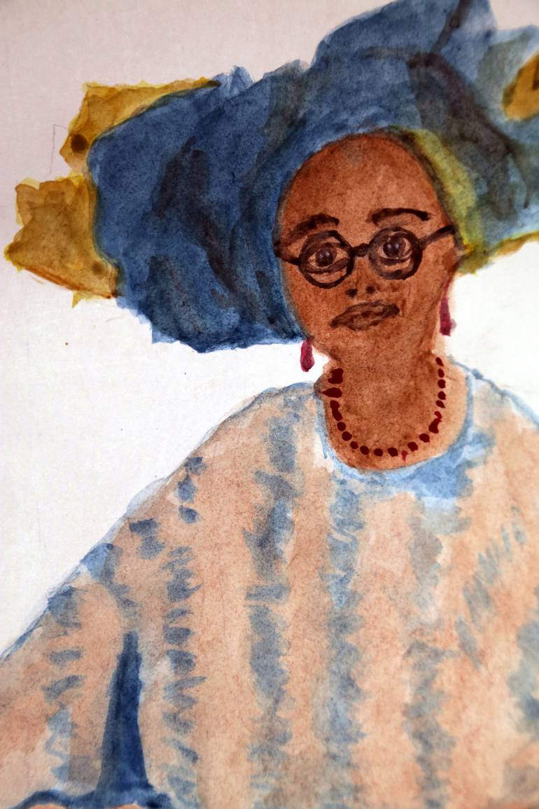Original Expressionism Culture Painting by Muyiwa Osifuye