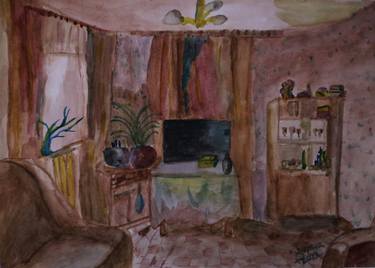 Print of Interiors Paintings by Muyiwa Osifuye