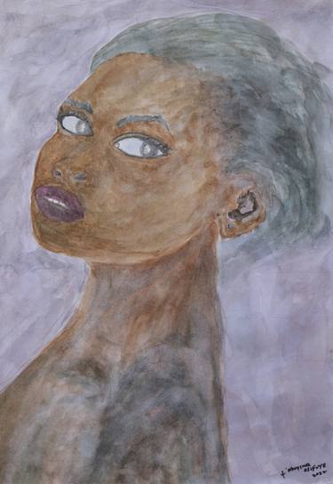 Print of Expressionism Portrait Paintings by Muyiwa Osifuye