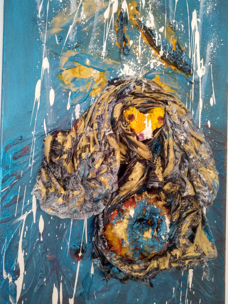 Original Abstract Animal Painting by Fazi Joe
