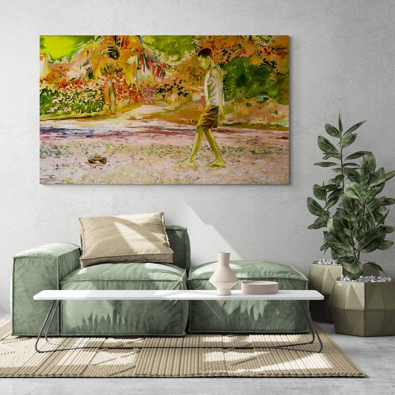 Original Figurative Landscape Painting by Anita Gryz 