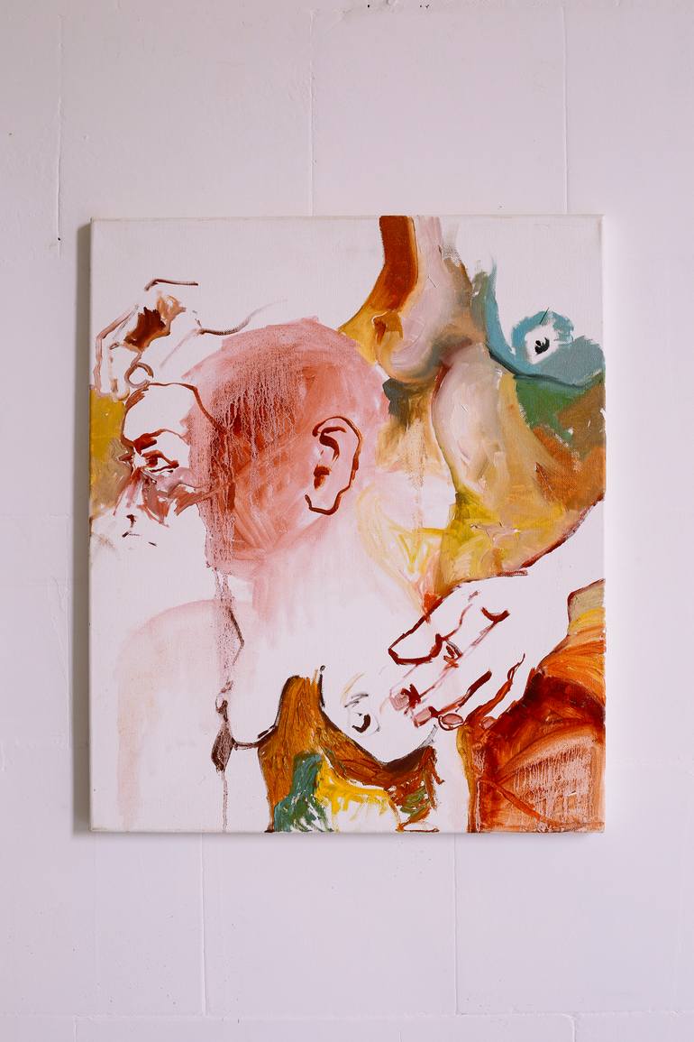 Original Abstract Expressionism Nude Painting by Anita Gryz