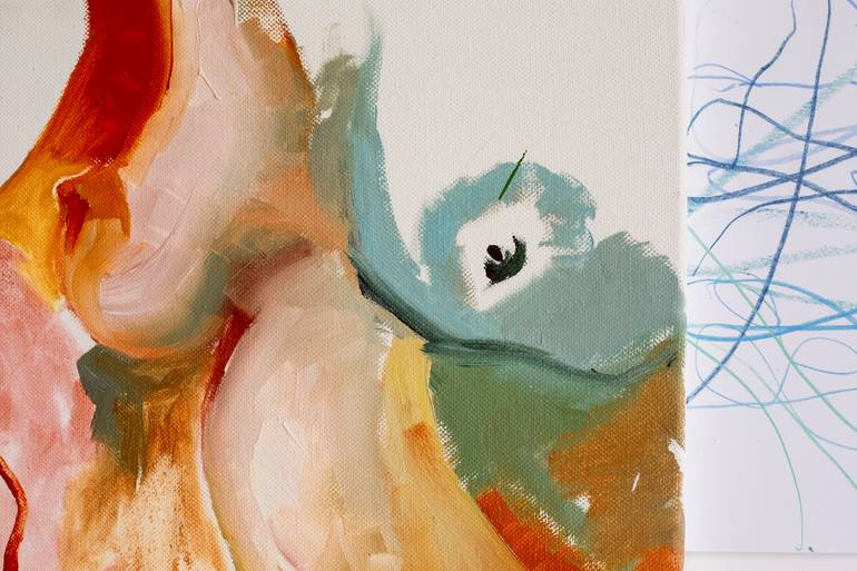 Original Abstract Expressionism Nude Painting by Anita Gryz